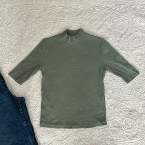 Zara short sleeve turtleneck Top